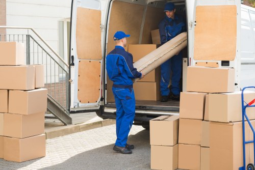 Removal van service for a home move in Roehampton