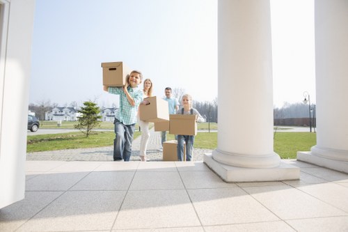 Professional removal van supporting house moves in Roehampton