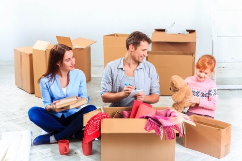 Careful loading for a Roehampton moving job