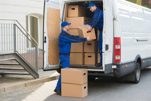Student relocation support with boxes and furniture in Roehampton