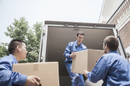 Team carrying out a pre-move risk assessment for safe relocation