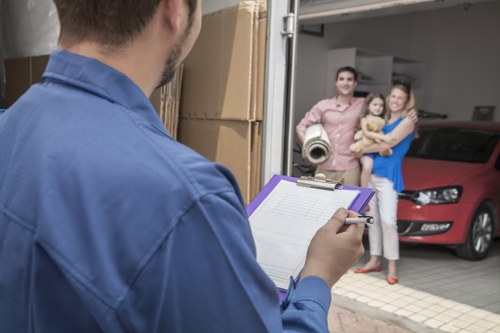 A Roehampton man with van removal team preparing for a local move