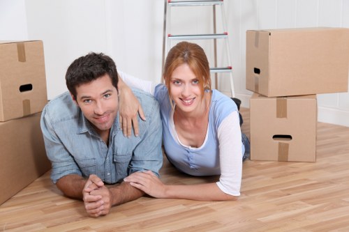 Careful loading during a Roehampton house move
