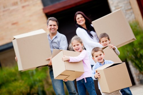 Packing and organising belongings for storage in Roehampton