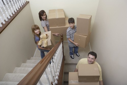 Office relocation setup with desks and equipment for Roehampton businesses